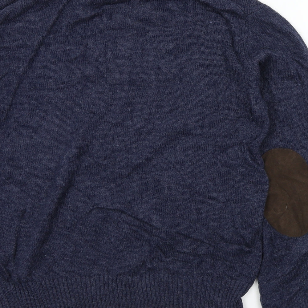 alcott Mens Blue Pullover Jumper Size M