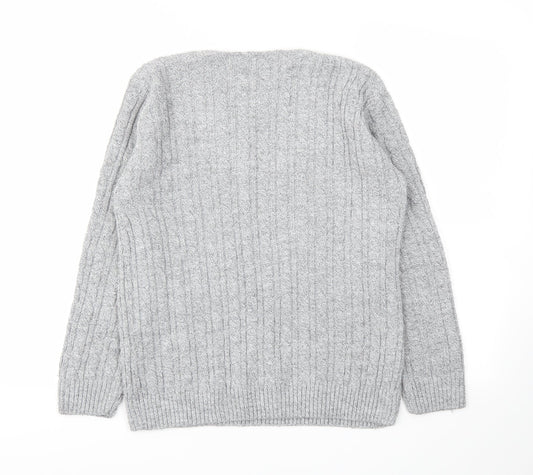 Mexe Womens Grey Pullover Jumper Size M