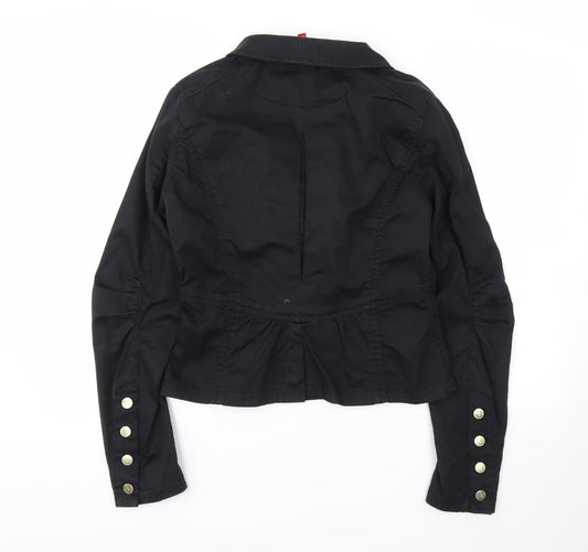H&M Womens Black Jacket Blazer Size 38