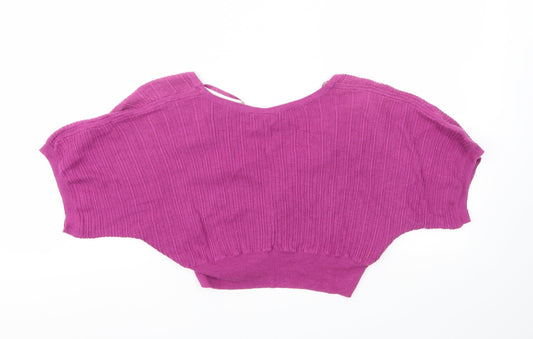 KanaBeach Womens Purple Cardigan Jumper Size 10