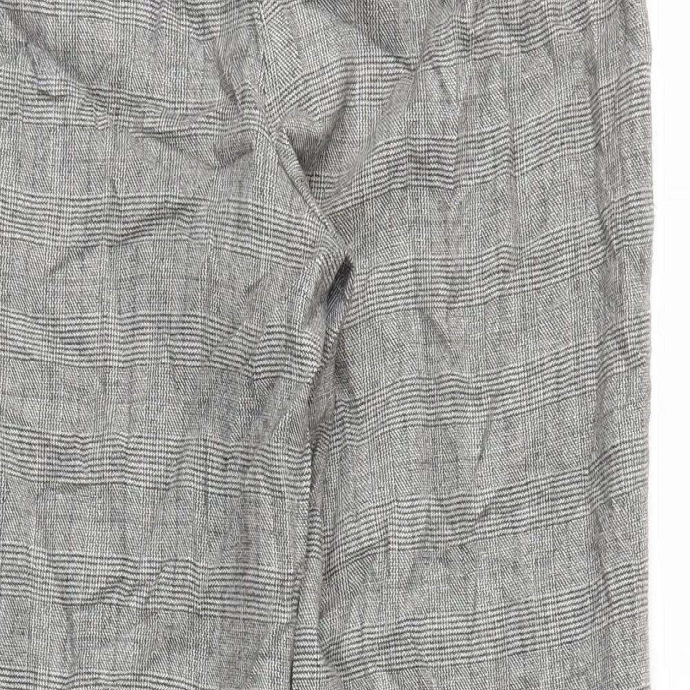 M&S Womens Grey Trousers Size M L27 in