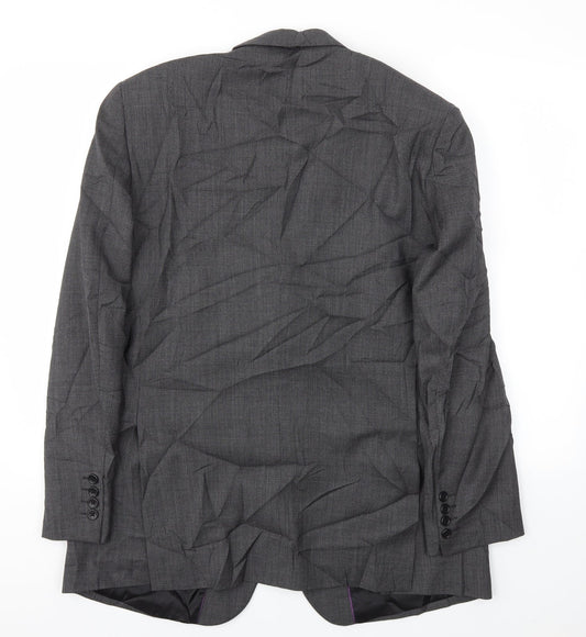 Brook Taverner Mens Grey Jacket Blazer Size 40
