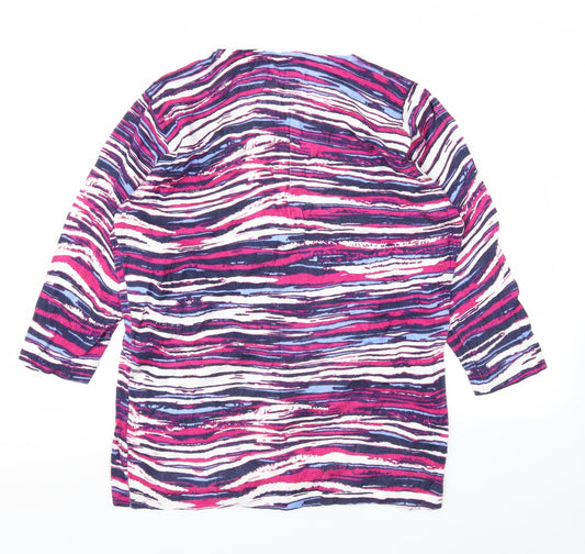 SJ Womens Multicoloured Polka Dot Basic T-Shirt Size L