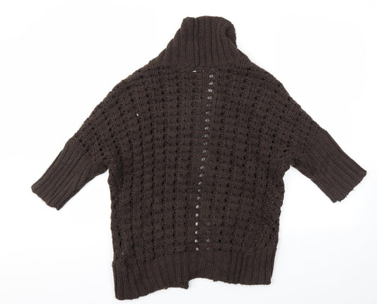 NEWYORK Womens Brown Cardigan Jumper Size S