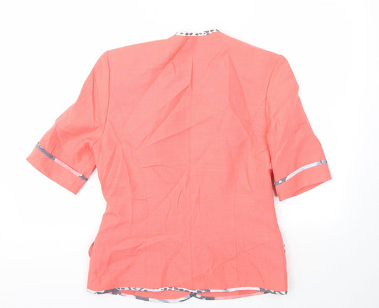 Hardob Womens Pink Jacket Blazer Size 10