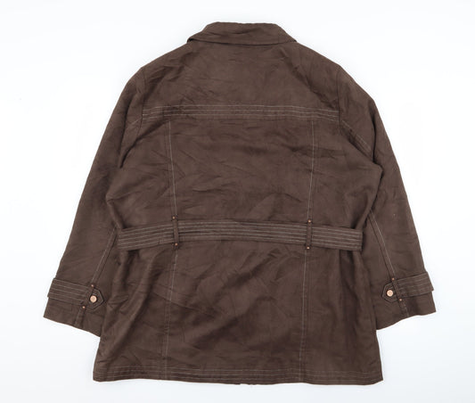 BM Womens Brown Jacket Coat Size L
