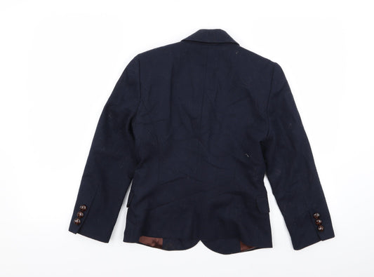 Topshop Womens Blue Jacket Blazer Size 6