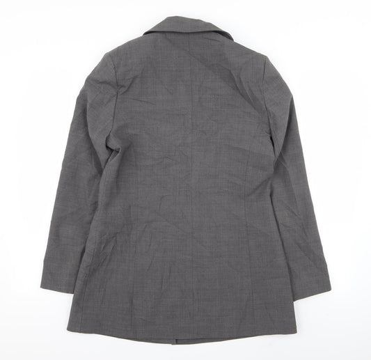 Classic Womens Grey Jacket Blazer Size 12