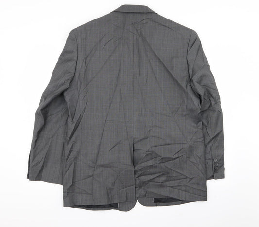 NEXT Mens Grey Check Jacket Blazer Size 42
