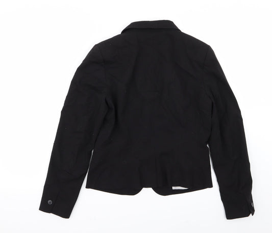 H&M Womens Black Jacket Blazer Size 10