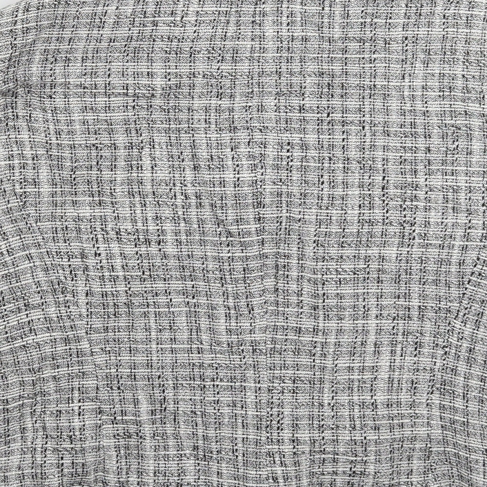 Dorothy Perkins Womens Grey Check Jacket Blazer Size 12