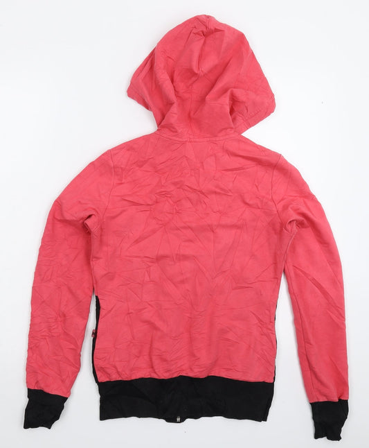 Metca Womens Pink Full Zip Hoodie Size S