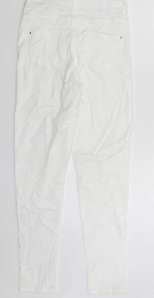 Dorothy Perkins Womens White Denim Jegging Jeans Size 8 L30 in