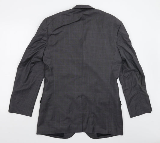 NEXT Mens Grey Check Jacket Suit Jacket Size 38