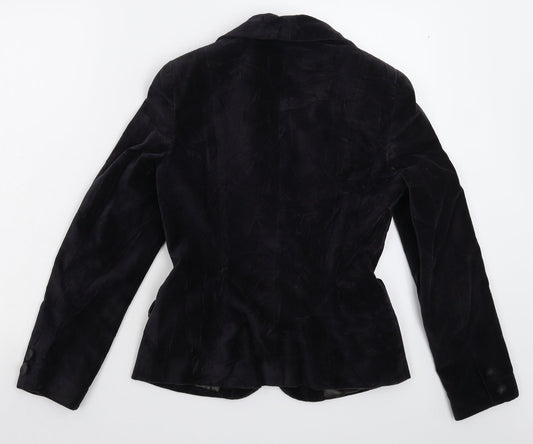 Preworn Womens Black Jacket Blazer Size 10