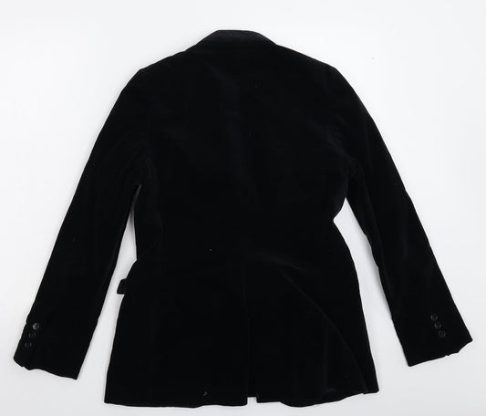 Cote d'Azur Womens Black Jacket Suit Jacket Size M