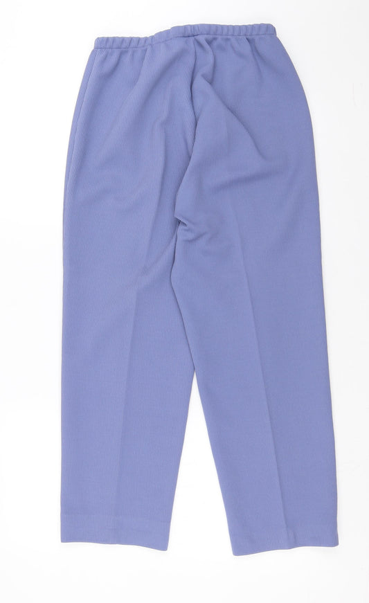 Preworn Womens Purple Striped Trousers Size 26 in L25 in