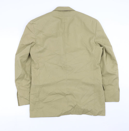 conqueror Mens Green Jacket Suit Jacket Size 38