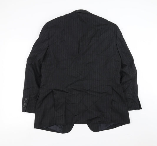 Mr Harry Mens Grey Striped Jacket Suit Jacket Size 42