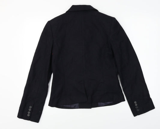 keu Womens Black Jacket Blazer Size S