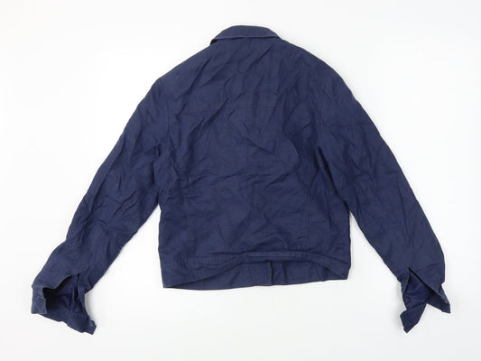 Preworn Womens Blue Jacket Blazer Size 8