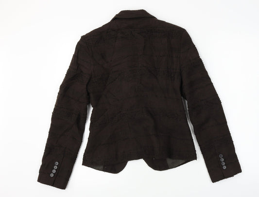 Zara Womens Brown Jacket Blazer Size 6