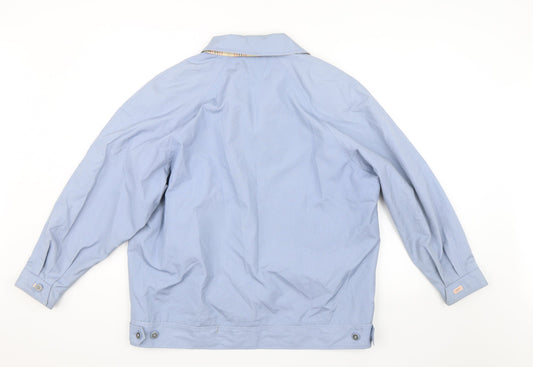 DAVID BARRY Womens Blue Jacket Coat Size 18