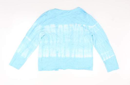 Rosie's R L.F.Coll Womens Blue Striped Cardigan Jumper Size L