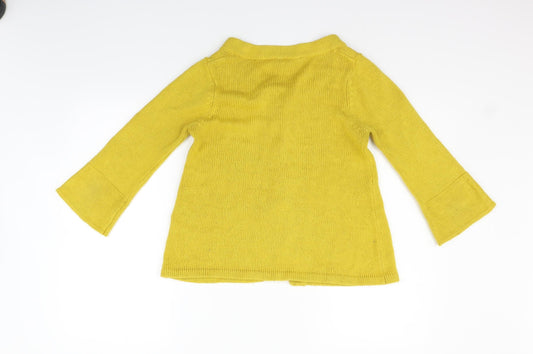 Red Herring Womens Yellow Cardigan Jumper Size 8