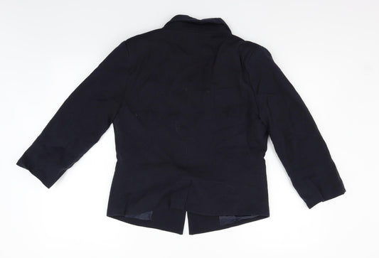 Minimum Womens Blue Jacket Blazer Size 12