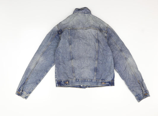 deniem & co Womens Blue Jacket Size 10