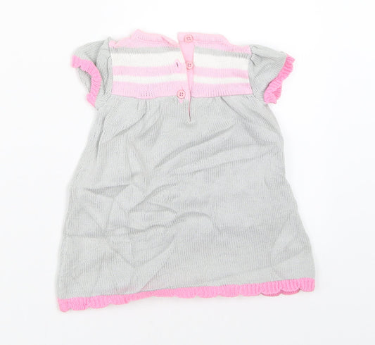 Gymboree Girls Grey Shift Size 0-3 Months