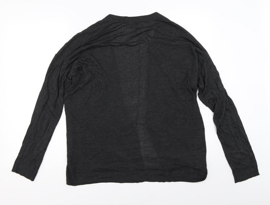 H&M Womens Grey Cardigan Jumper Size S