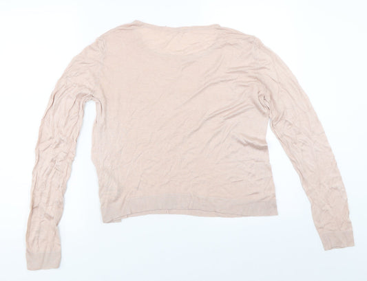 Oasis Womens Pink Pullover Jumper Size L