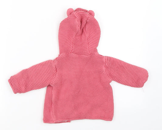 Marks and Spencer Girls Pink Jacket Size 0-3 Months