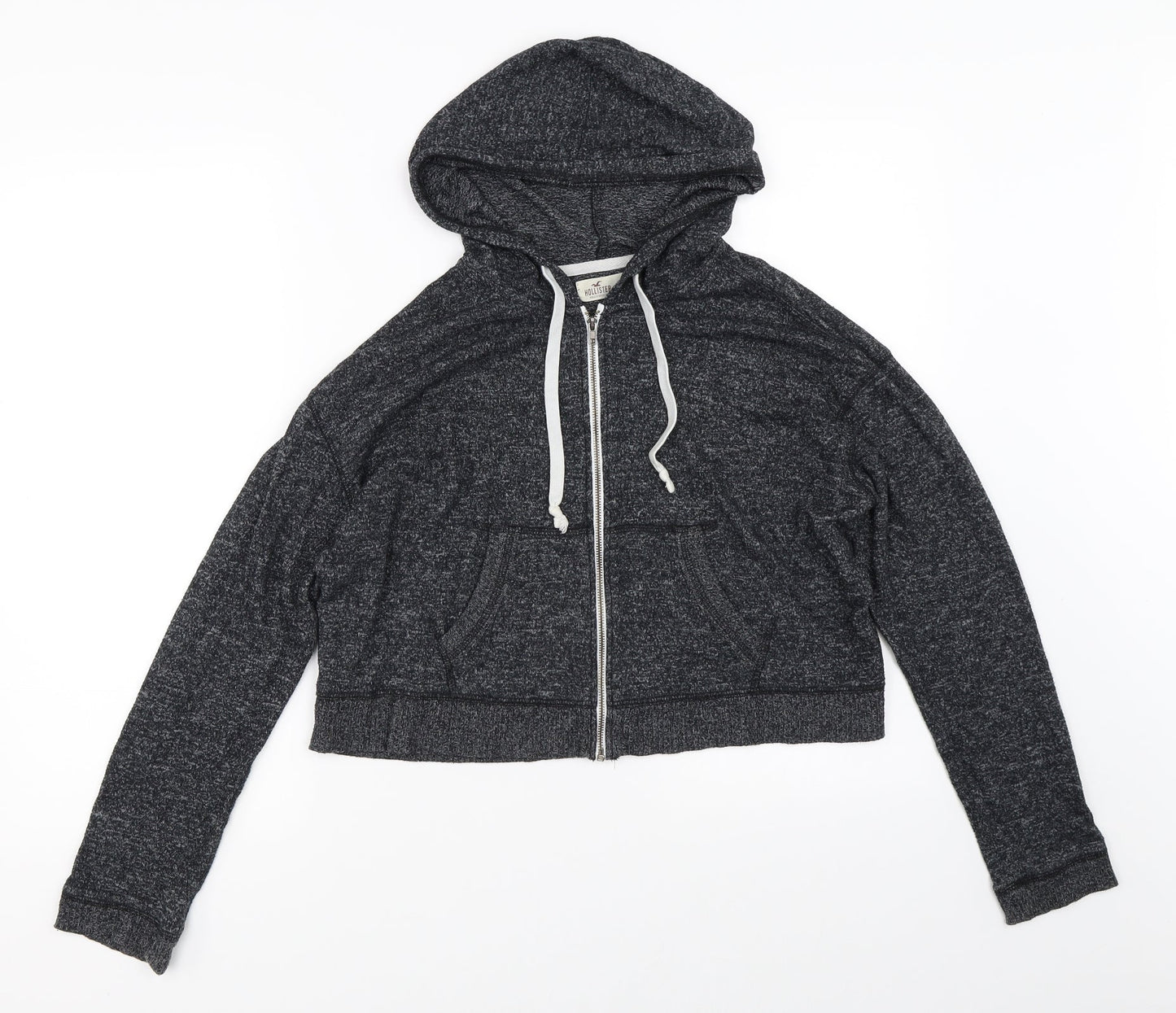 Hollister Womens Grey Full Zip Sweatshirt Size XS