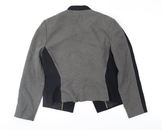 Marks and Spencer Womens Black Geometric Jacket Size 12