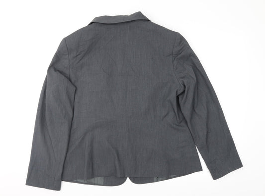 Damart Womens Grey Jacket Suit Jacket Size 18