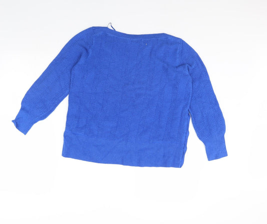 m&s Womens Blue Pullover Jumper Size 14