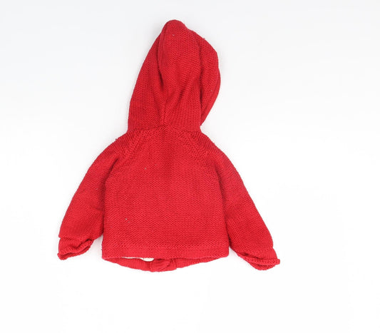 Early days Girls Red Jacket Size 0-3 Months