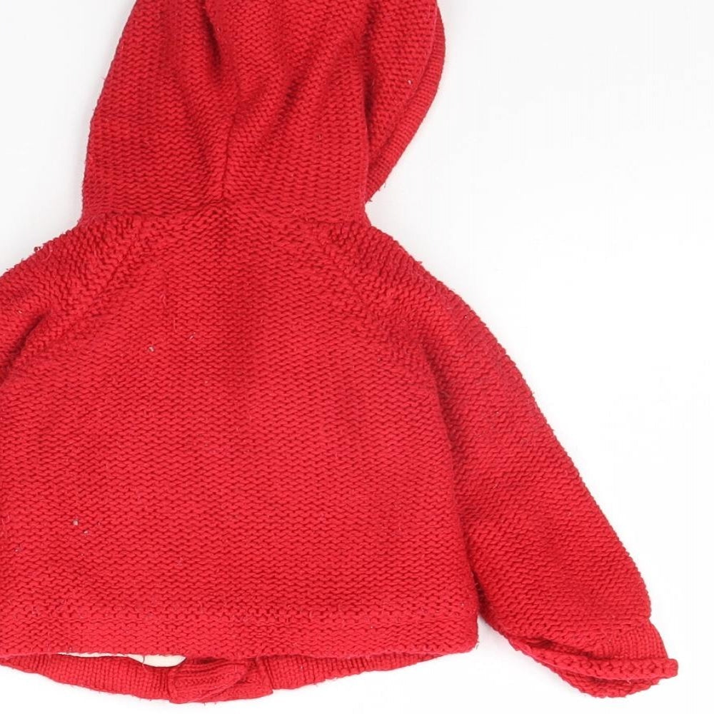 Early days Girls Red Jacket Size 0-3 Months