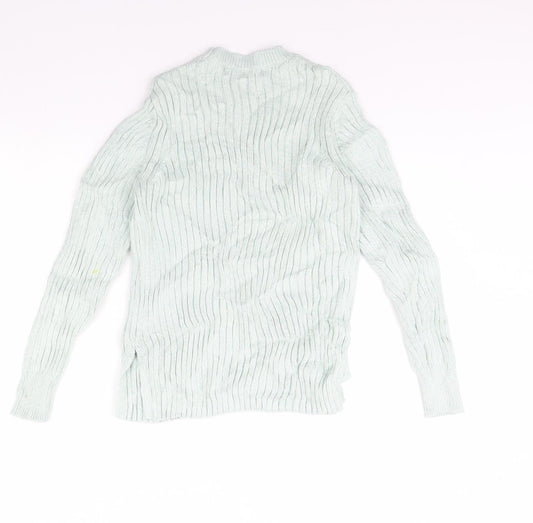 m&s Womens Green Pullover Jumper Size 10