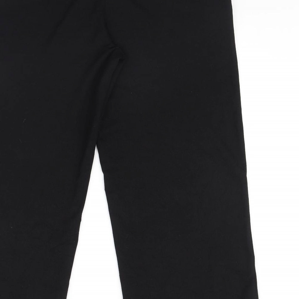 Simon Jefferey Womens Black Trousers Size 16 L30 in