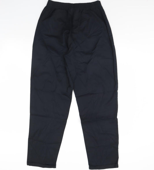 Preworn Womens Black Trousers Size 14 L29 in