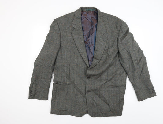 Principles Mens Grey Check Jacket Blazer Size 42