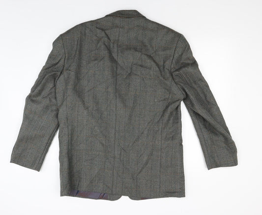 Principles Mens Grey Check Jacket Blazer Size 42