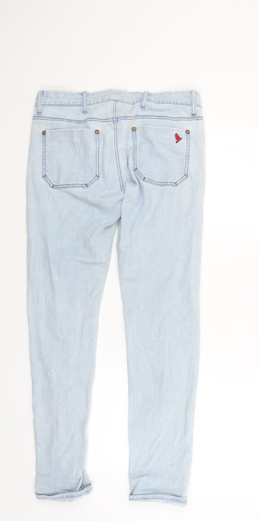 Breathless Womens Blue Denim Skinny Jeans Size 28 in L27 in - Made in Italy