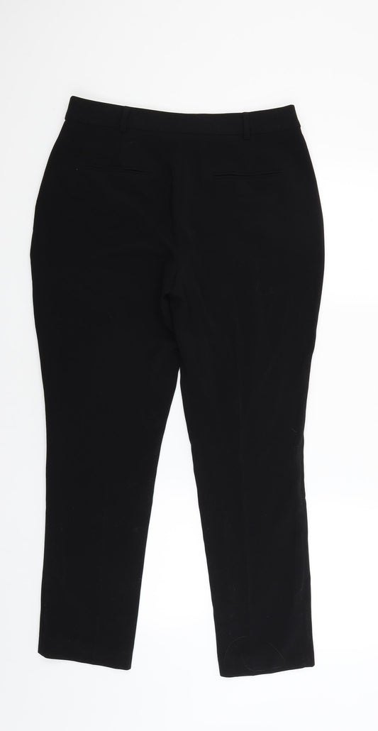 Principles Womens Black Trousers Size 12 L26 in