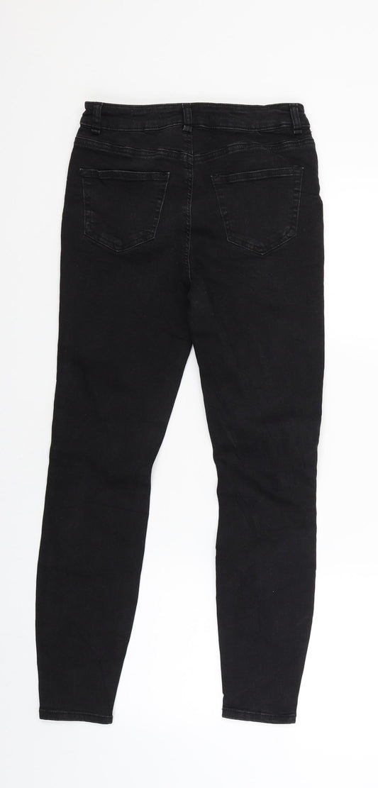 New Look Womens Black Denim Skinny Jeans Size 8 L27 in