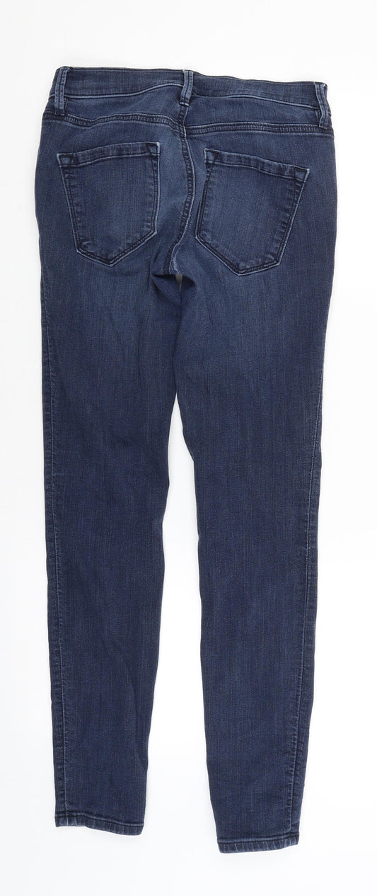 LOFT Womens Blue Denim Skinny Jeans Size 27 L26 in